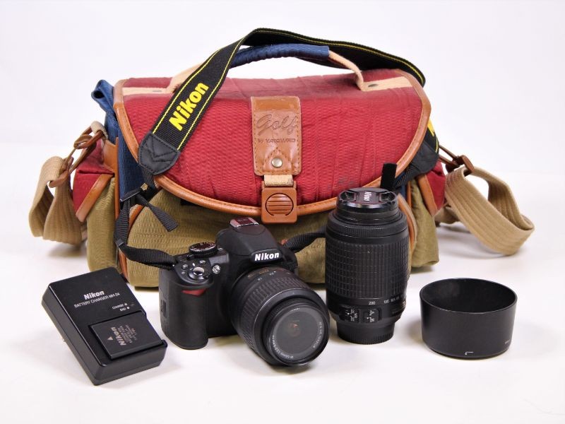 Digitale spiegelreflexcamera Nikon D3100 + extra lens en draagtas